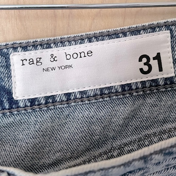 RAG & BONE Clara High Rise Denim Midi Skirt Sz 31 / 10 | 5-Pocket Classic - Picture 3 of 16